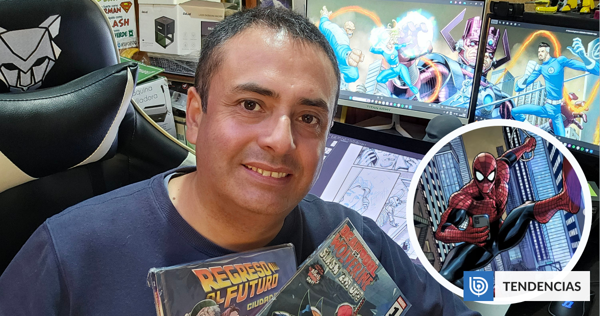 Vive en San Pedro de la Paz y llegó a Marvel: el chileno que dibuja a Spiderman y los X-Men | Artes y Cultura