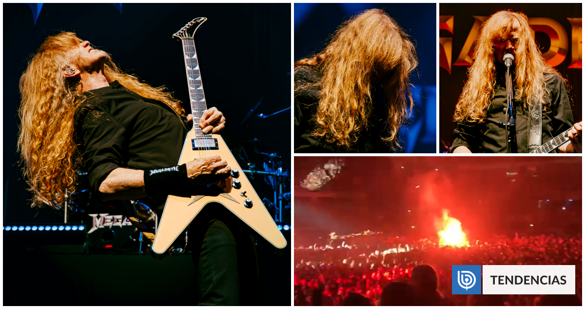 Megadeth se despide de Chile con un ondulado y radiante Dave Mustaine: