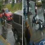 VIDEO: Esta acera se convierte en una trampa resbaladiza para cualquier motociclista que pase por ella