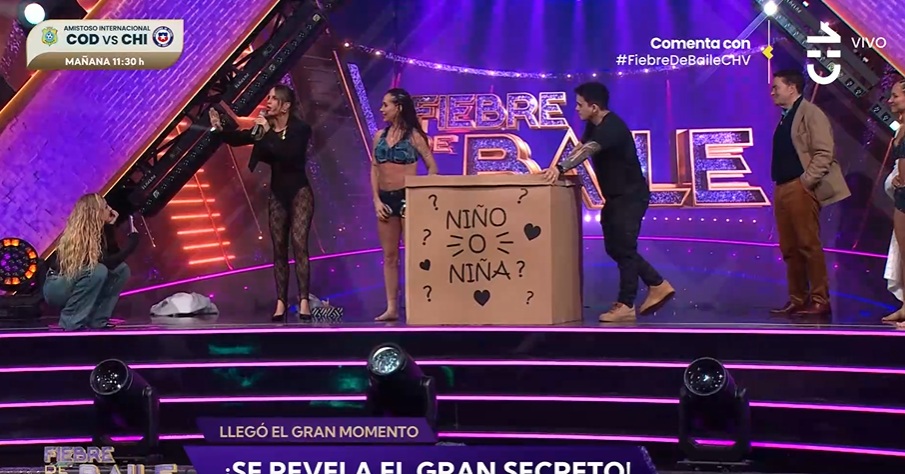 Emotivo momento en «Fiebre de Baile»: Vale Roth revela el sexo de su bebé