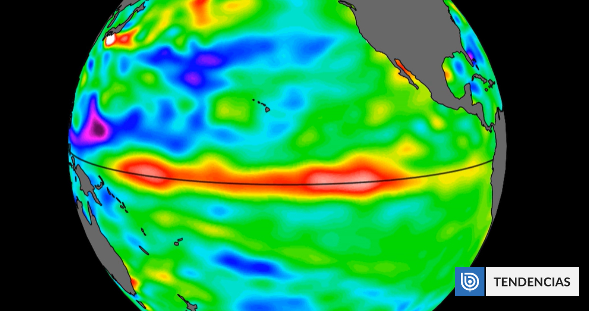 NASA detectó la gigante onda caliente que anuncia la llegada de El Niño
