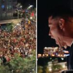 VIDEOS: Ronaldo se emociona con multitud desde un balcón de su hotel tras vencer a Croacia