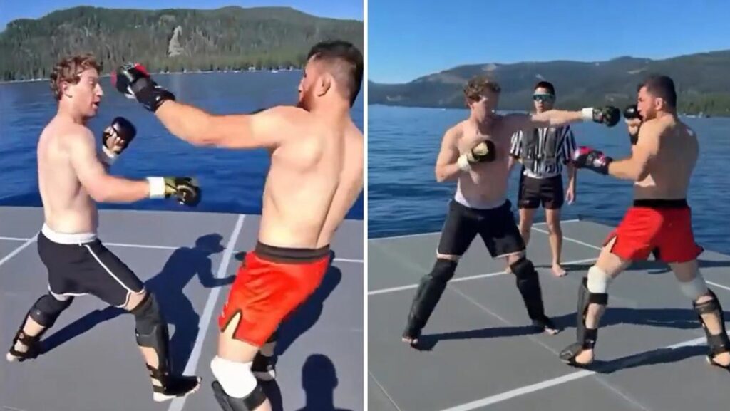 Magnate vs. el número 1: pelea de pesos gallo en medio de un lago