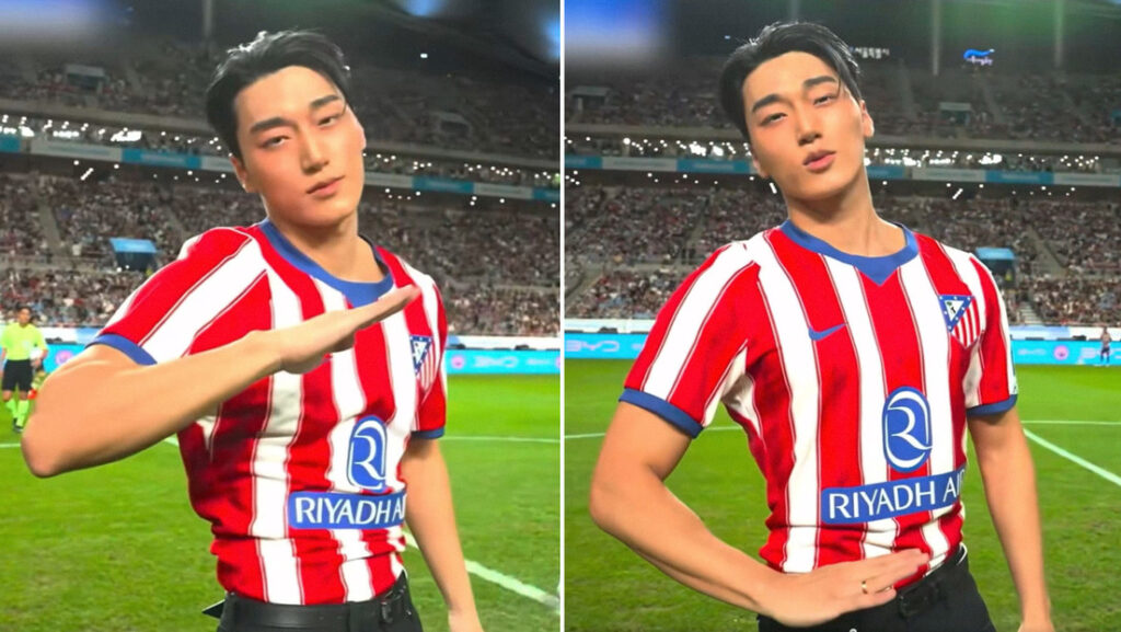 VIDEO: Estrella del K-pop se roba el protagonismo en debut de futbolista surcoreano en el Atlético de Madrid