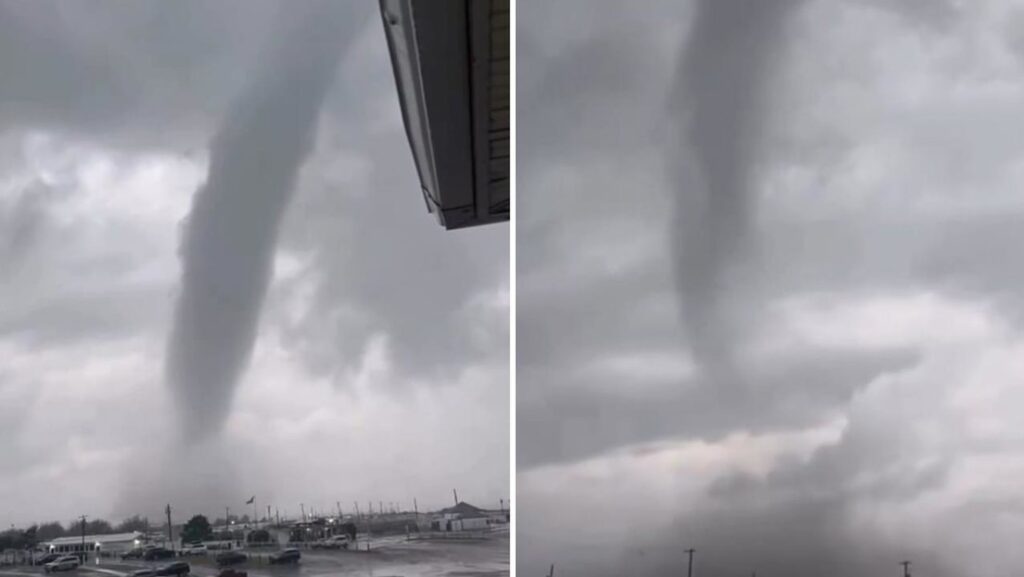 VIDEO: Un devastador tornado marítimo arrasa un club de playa en EE.UU.