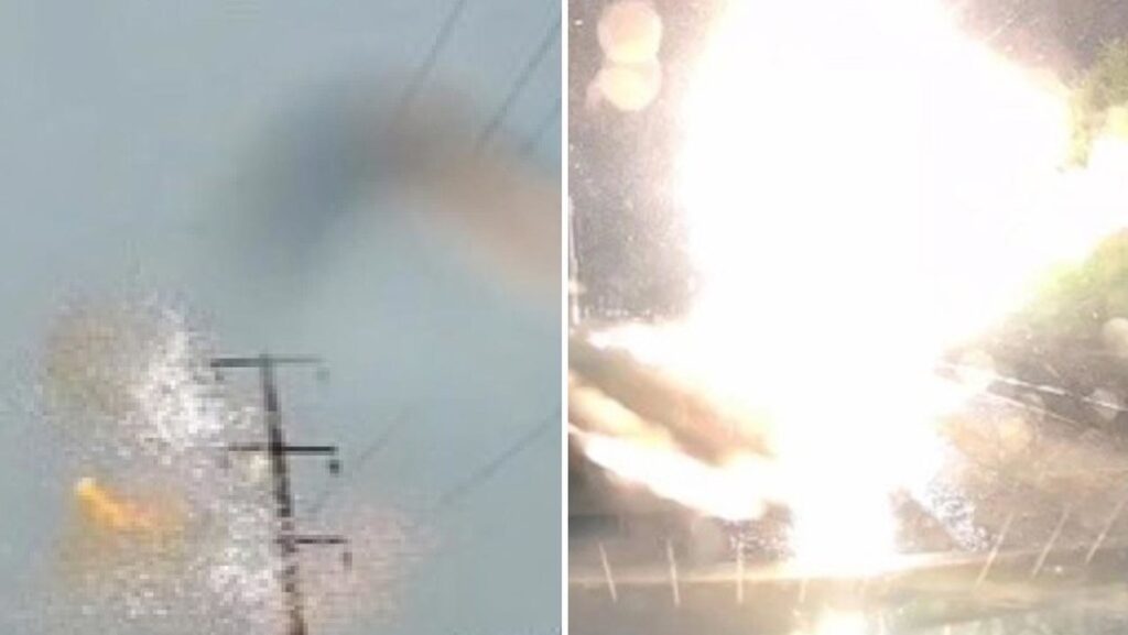 VIDEO: Un potente rayo cae sobre una estructura eléctrica en Rusia y deja una escena estremecedora