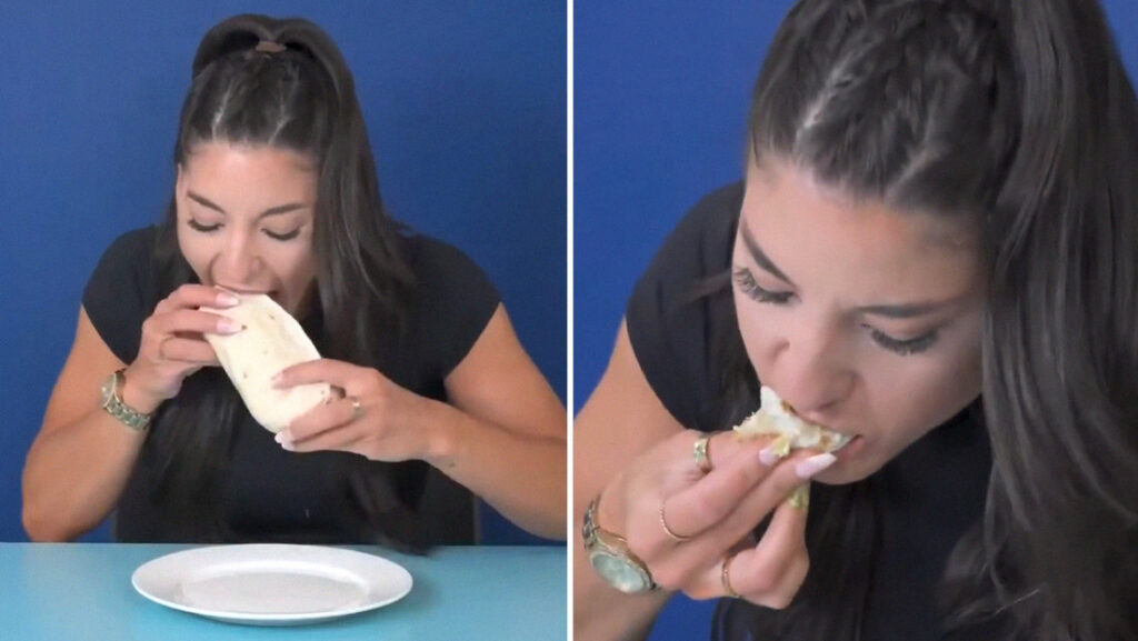 Devora un burrito en 30 segundos y bate un récord Guinness (VIDEO)
