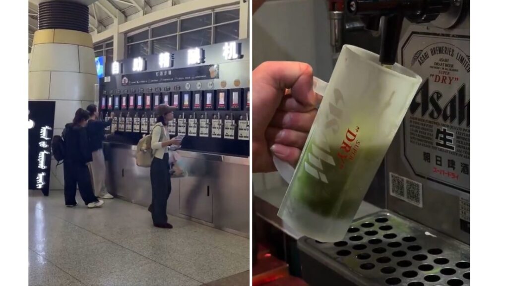 El aeropuerto soñado: cerveza gratis para todos los pasajeros (VIDEO)