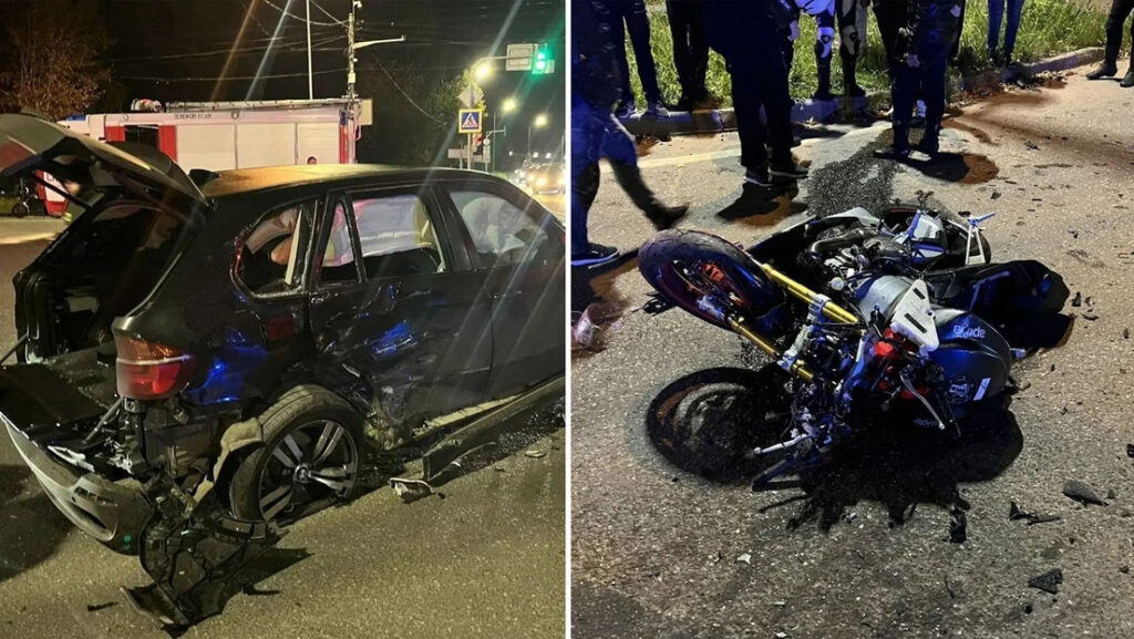 FUERTE VIDEO: El repentino giro de un automóvil que le costó la vida a un motociclista