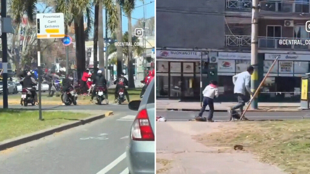 VIDEO: El indignante robo a un padre y su hijo mientras vendían camisetas en la calle