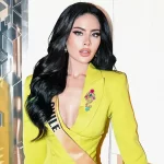Ignacia Michelson impacta en Miss Grand Internacional con traje inspirado en el escudo de Chile
