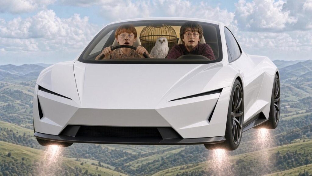 Los mejores MEMES sobre el nuevo auto volador de Tesla