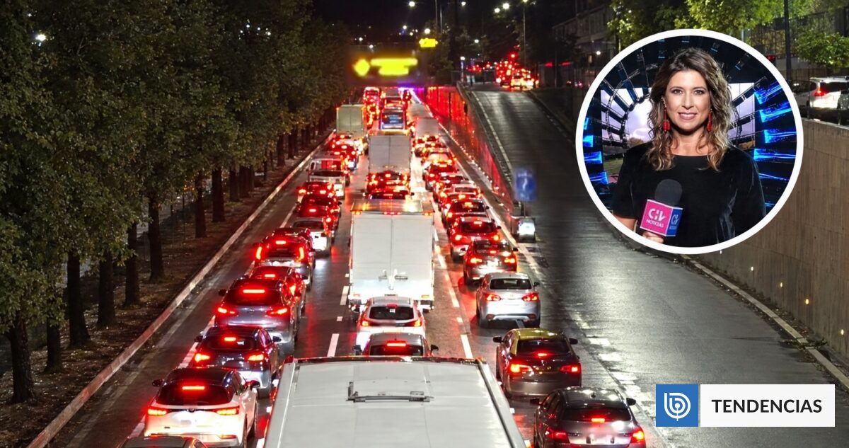 Macarena Pizarro quedó atrapada en autopista por anegamientos y no pudo llegar al noticiario | TV y Espectáculo