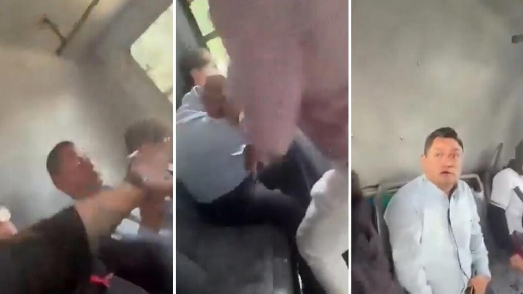 Sujeto fotografía a una mujer en un autobús y los pasajeros reaccionan en cadena (VIDEO)