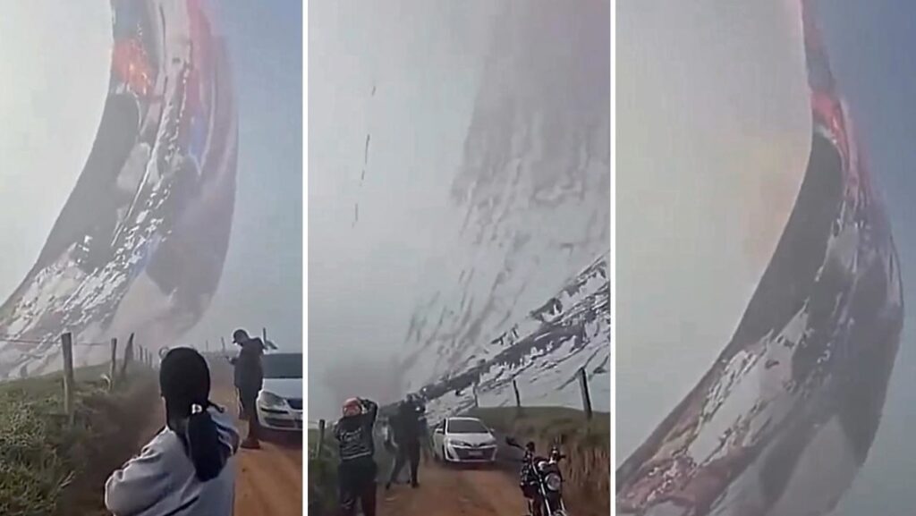 VIDEO: Impresionante escena apocalíptica tras la explosión de un gigante globo
