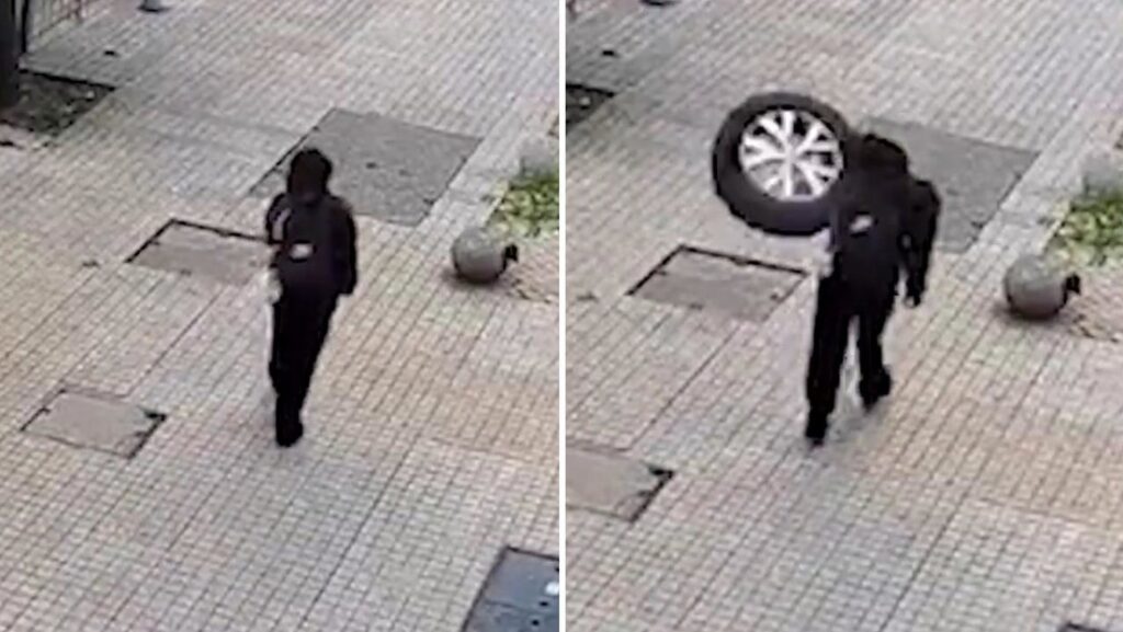 VIDEO: Un estudiante resulta herido por un auto en una escena difícil de creer